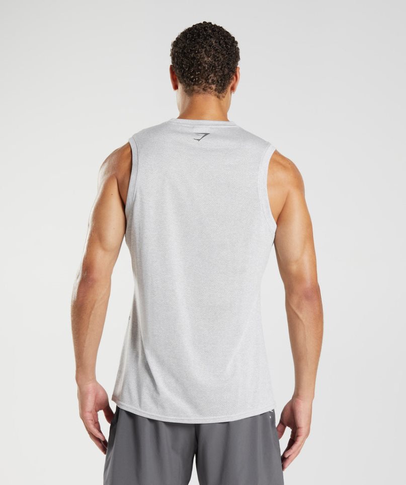 Men's Gymshark Sport Tanks Light Grey | NZ 3PMZDJ